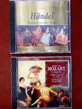 MOZART & HANDEL CD's: MAGIC FLUTE, FAMOUS CONCERTOS, SONATAS